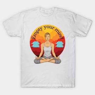 Meditate to relieve stress Meditation Lovers Design to help relieve stress T-Shirt